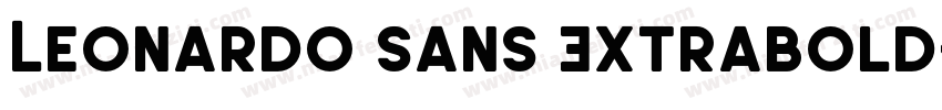 Leonardo Sans Extrabold字体转换